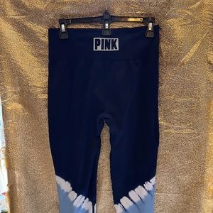 PINK textured yoga pants. Large